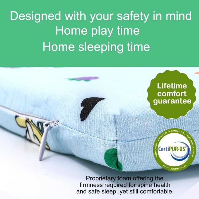 VUCWS 2025 Upgraded Pack and Play Mattress 38" x 26" Soft Firm Premium Foam Pack N Play Mattresses Odorless Breathable Comfort Baby Foam Portable Playpen Mattresses (Tri-fold Dinosaur) - Image 3